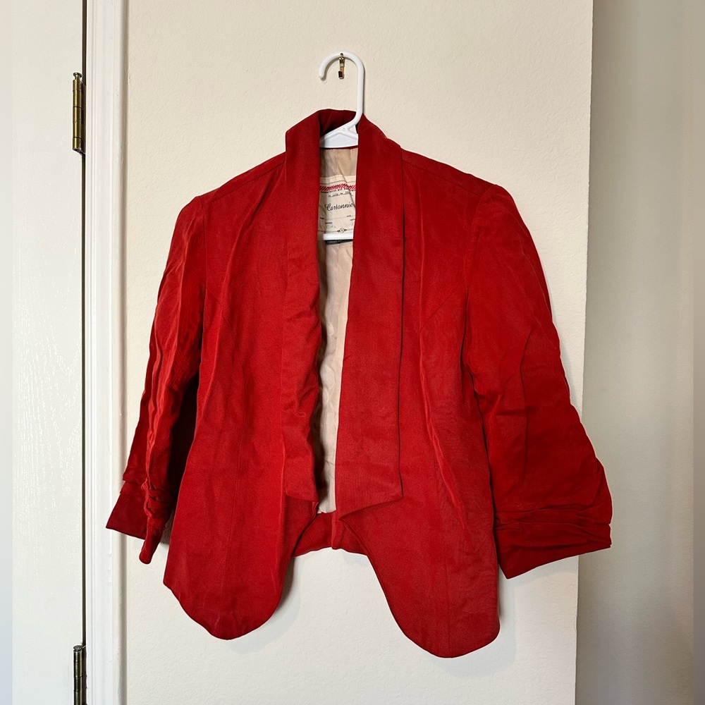 Vintage Cartonnier Red Blazer